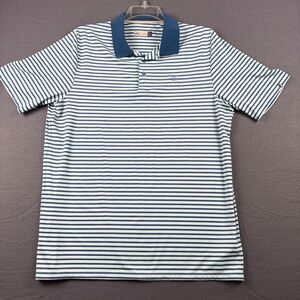 KJUS Mens Golf Polo Shirt Green Striped Size XL